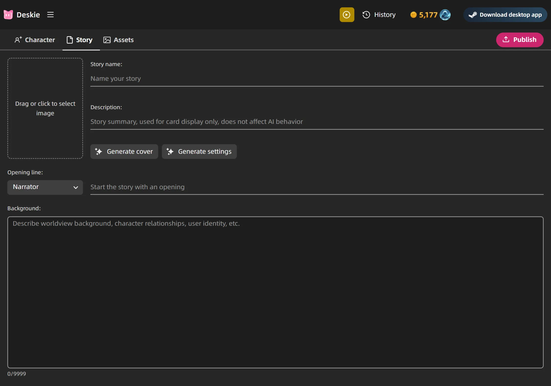 Story editor