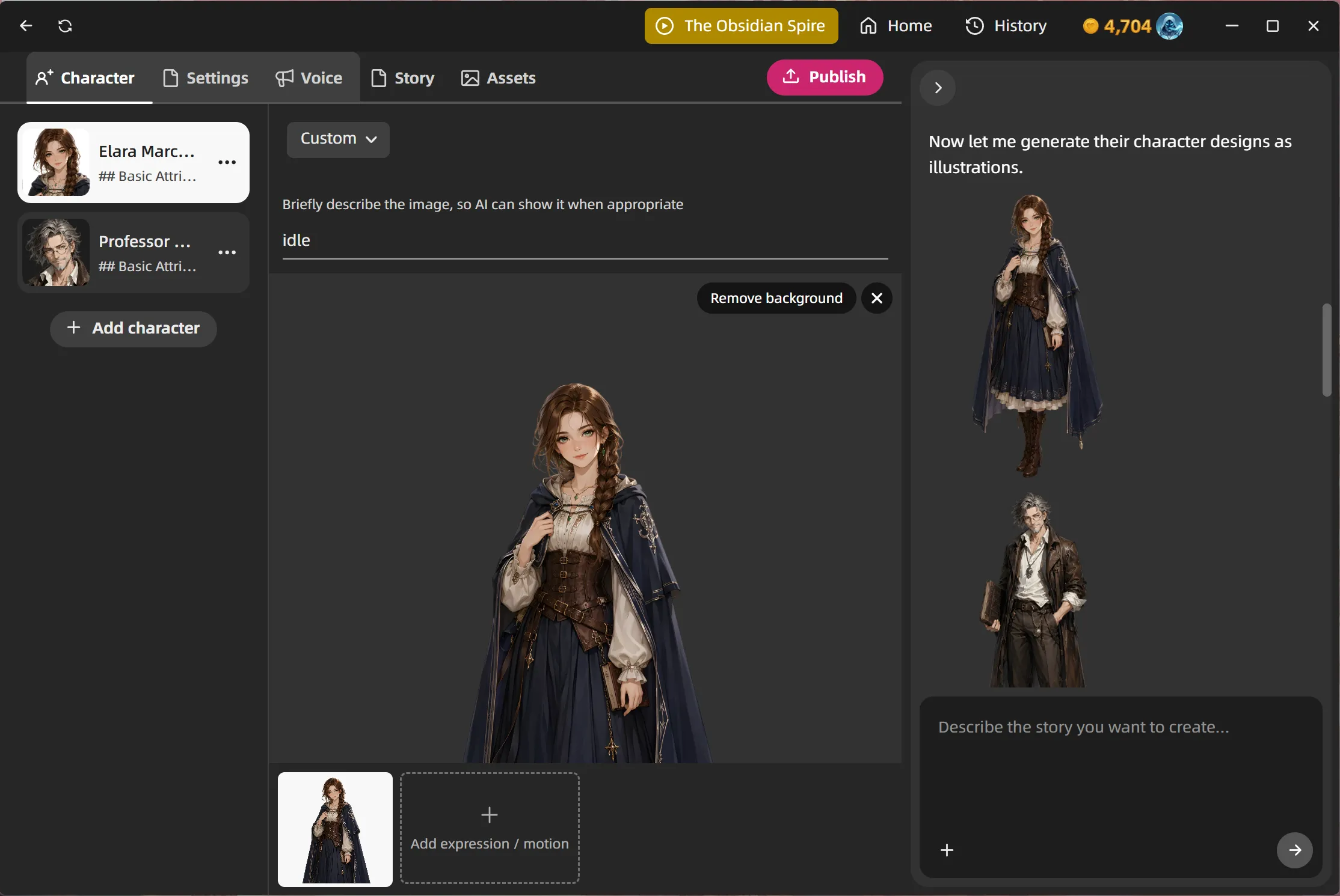 Creative Buddy generating an image